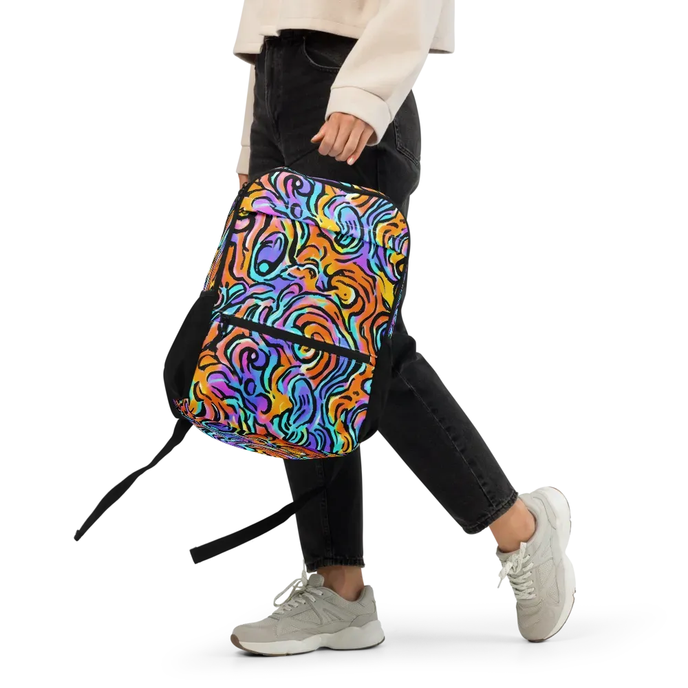Hypercolor Waves on Utility Backpack — Front