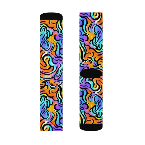 Hypercolor Waves on a Socks