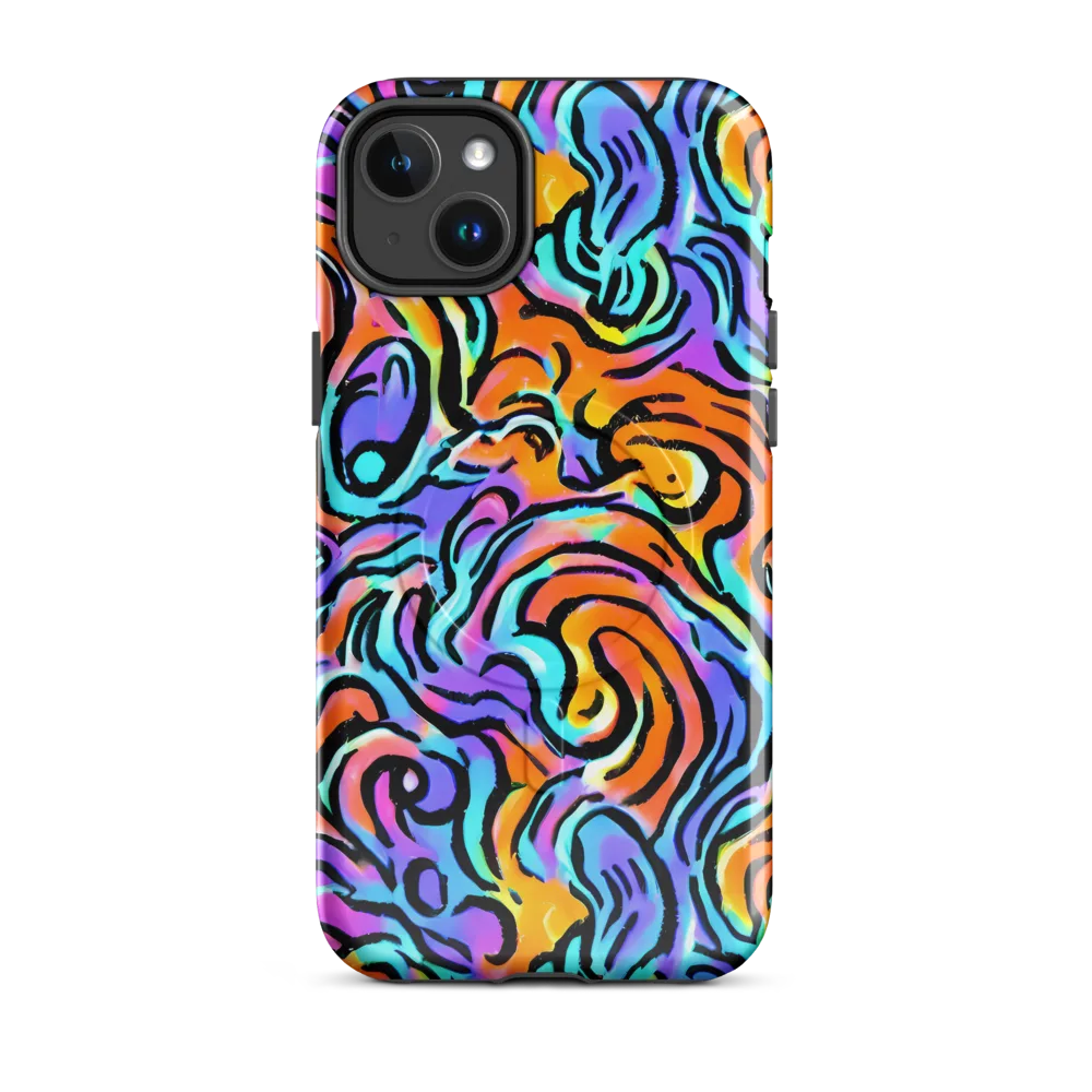 Hypercolor Waves on MagSafe Tough Case for iPhone® — Front