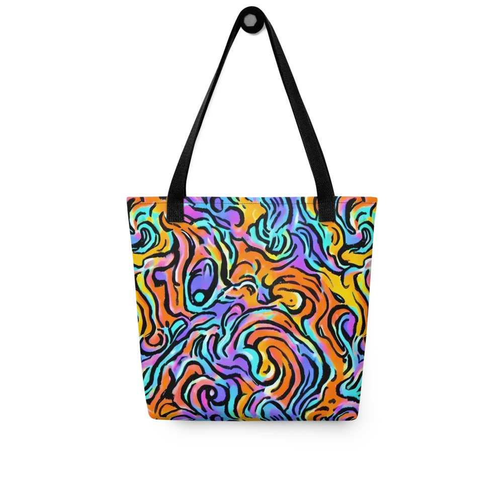 Hypercolor Waves on Tote Bag — Front