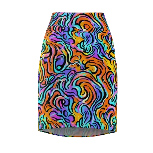 Hypercolor Waves on a Pencil Skirt