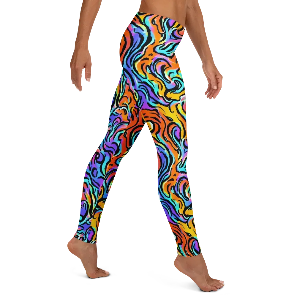 Hypercolor Waves on Leggings — Right