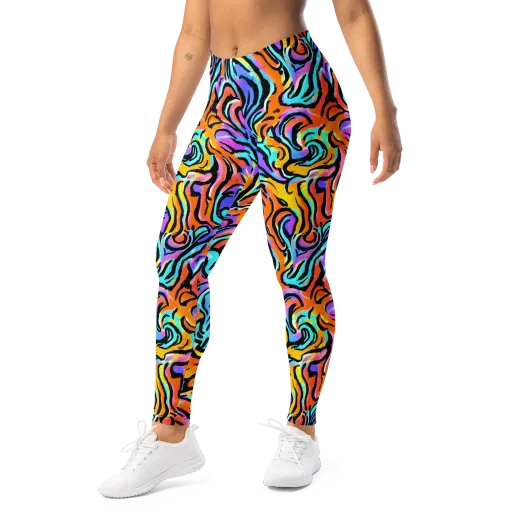 Hypercolor Waves on a Leggings