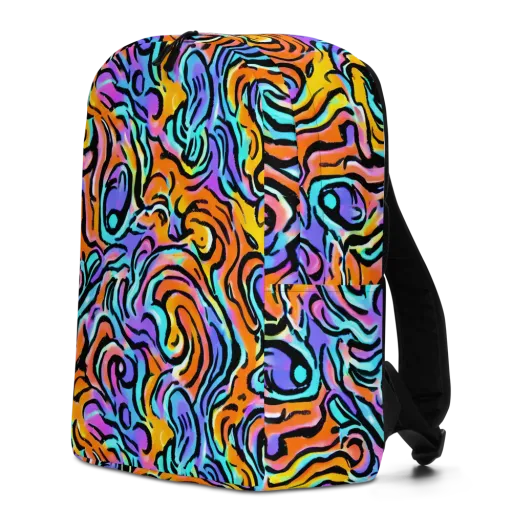 Hypercolor Waves on a Minimalist Backpack