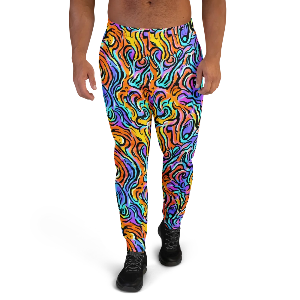 Hypercolor Waves on Men's Joggers — Front
