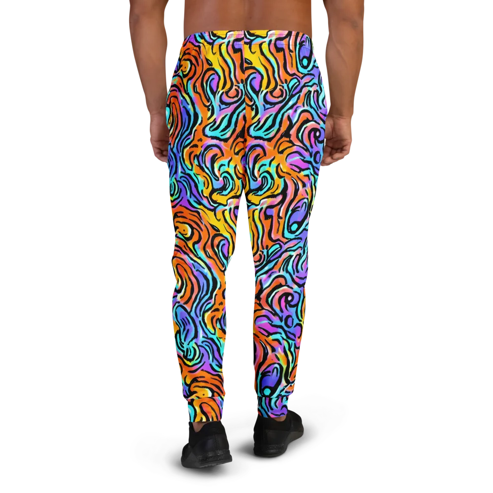 Hypercolor Waves on Men's Joggers — Back