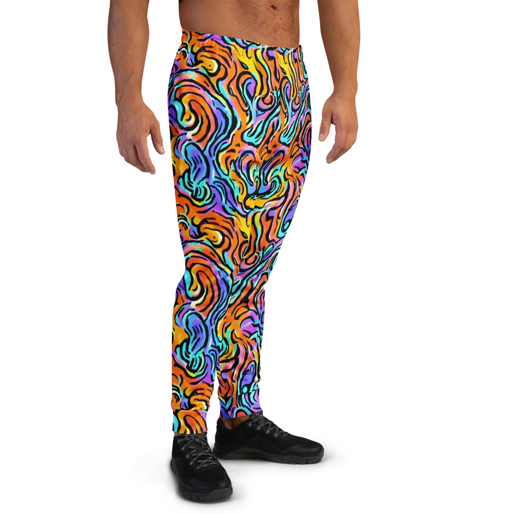 Hypercolor Waves on Men's Joggers — Right