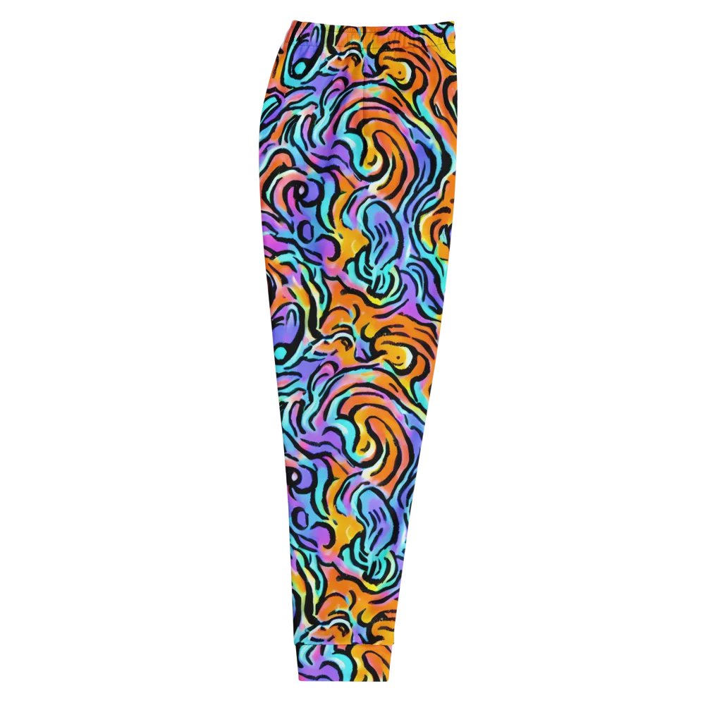 Hypercolor Waves on Men's Joggers — Right