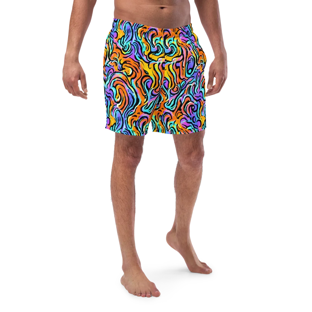 Hypercolor Waves on Swim Trunks — Front