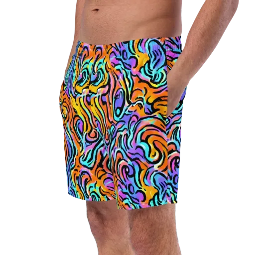 Hypercolor Waves on a Swim Trunks