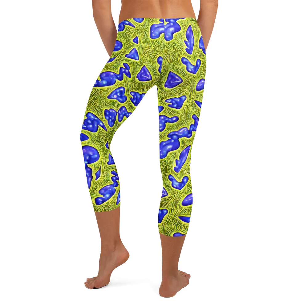 Blue Matter on Capri Leggings — Back