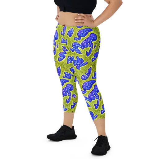 Blue Matter on a Capri Leggings
