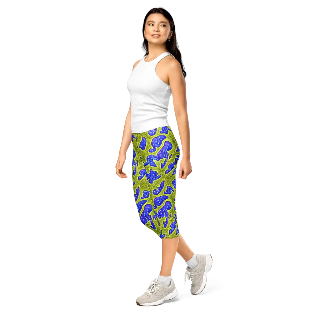 Blue Matter on Capri Leggings — Left Front