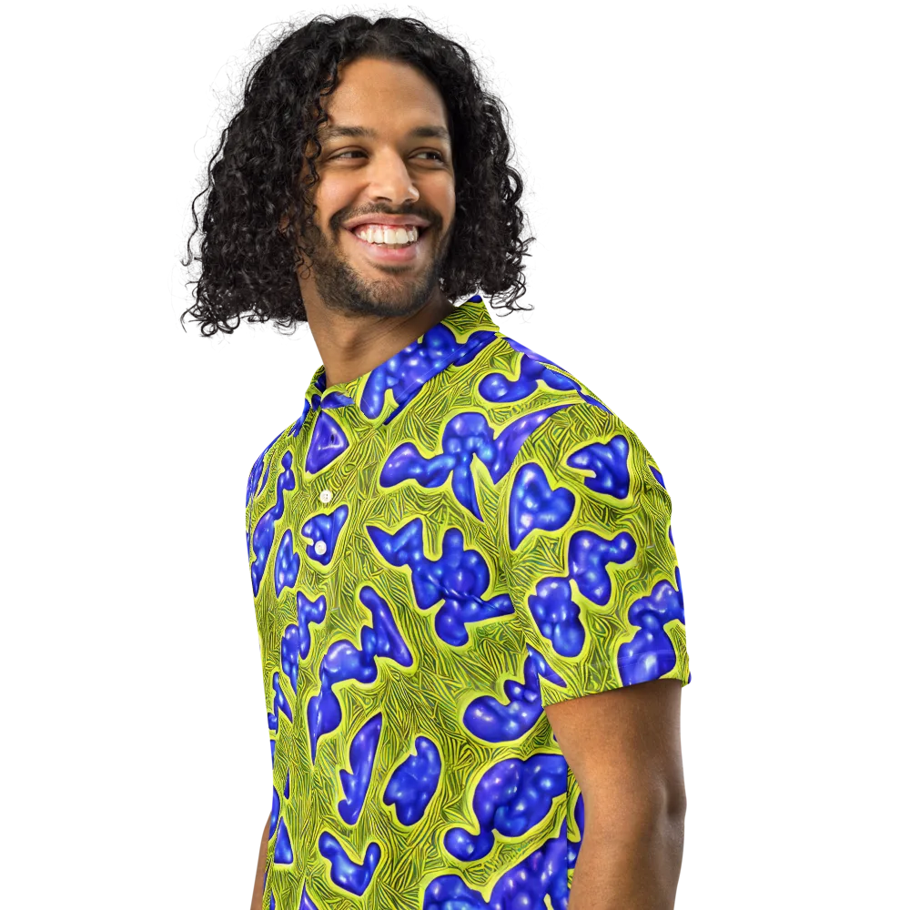 Blue Matter on Men's Slim Fit Polo Shirt — Left Front