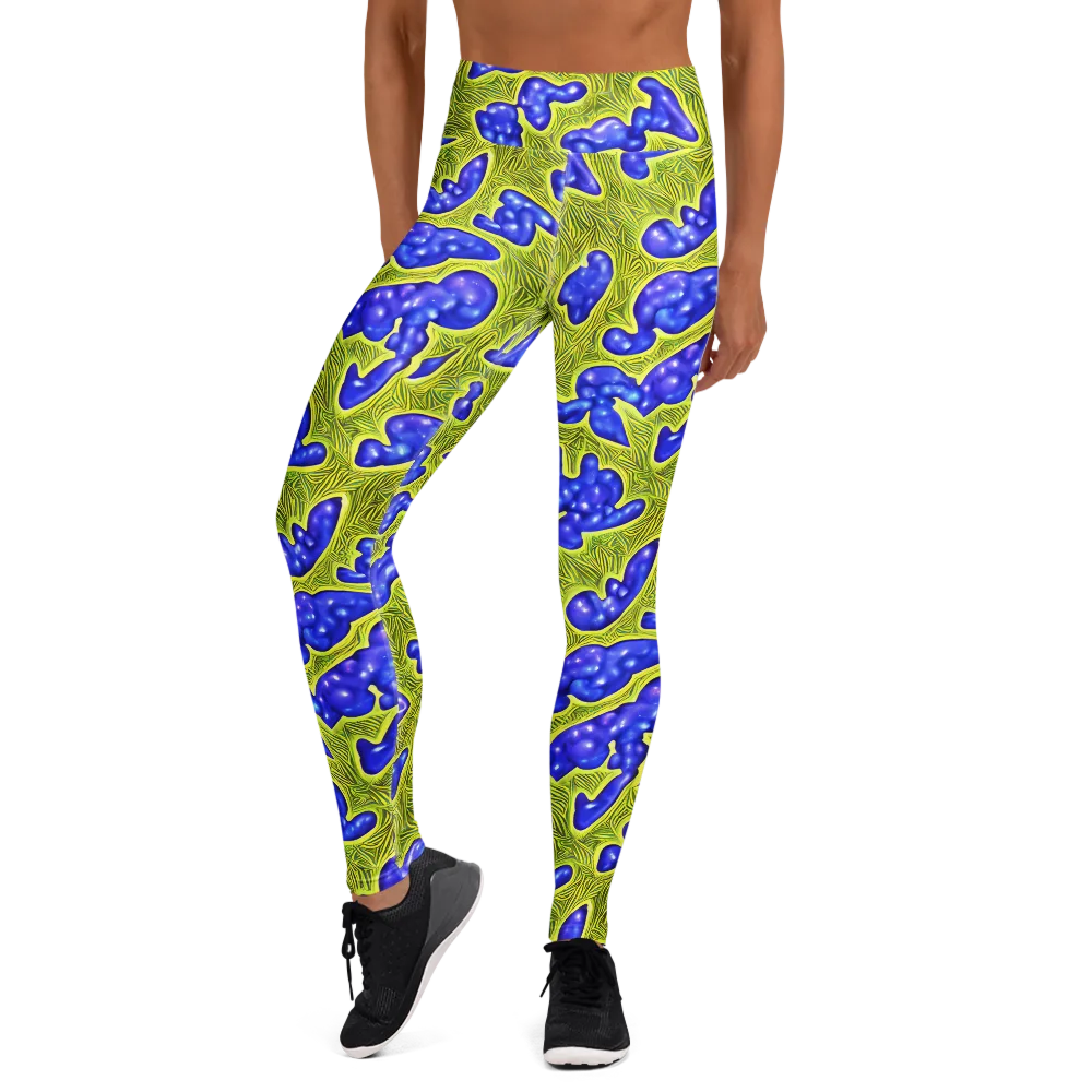 Blue Matter on Yoga Leggings — Front