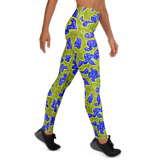 Blue Matter on a Yoga Leggings