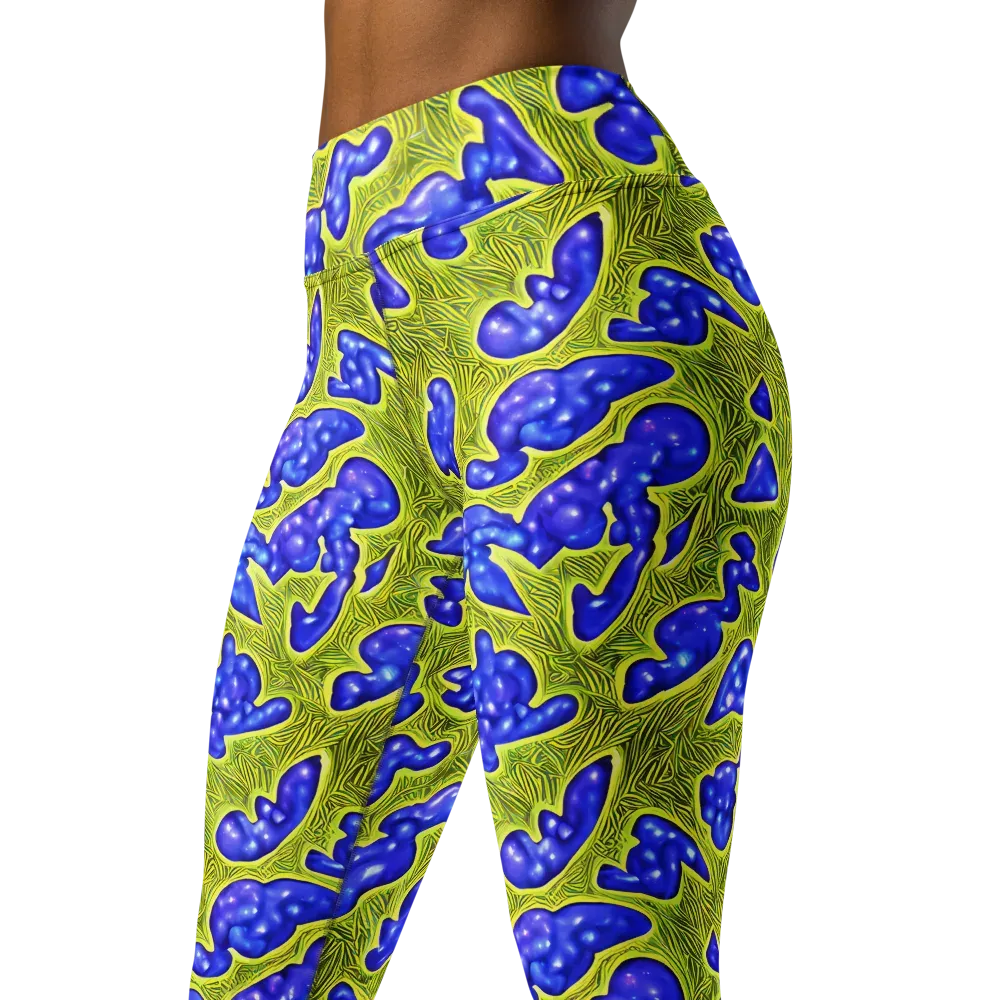 Blue Matter on Yoga Leggings — Left Front