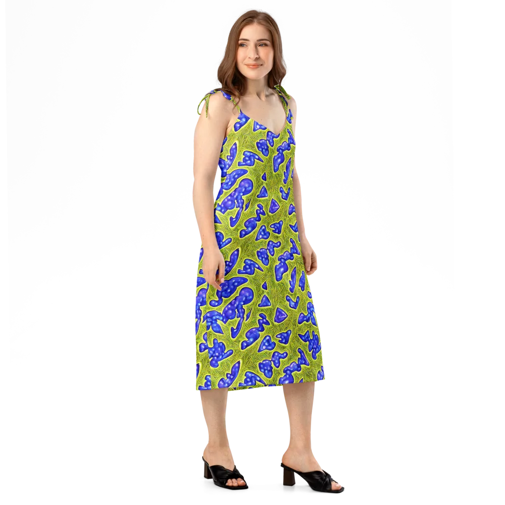 Blue Matter on Slip Dress — Right Front