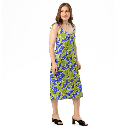 Blue Matter on a Slip Dress