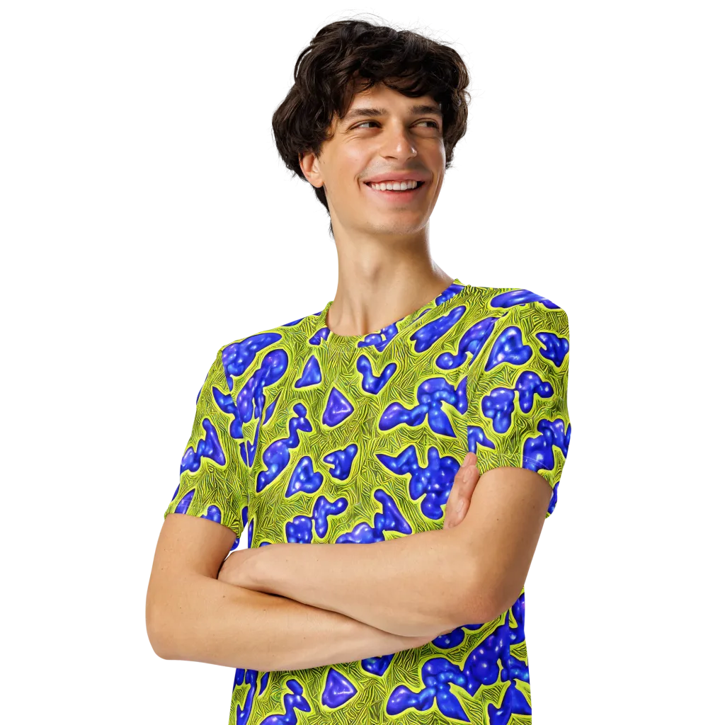Blue Matter on Men's Crew Neck T-Shirt — Left Front