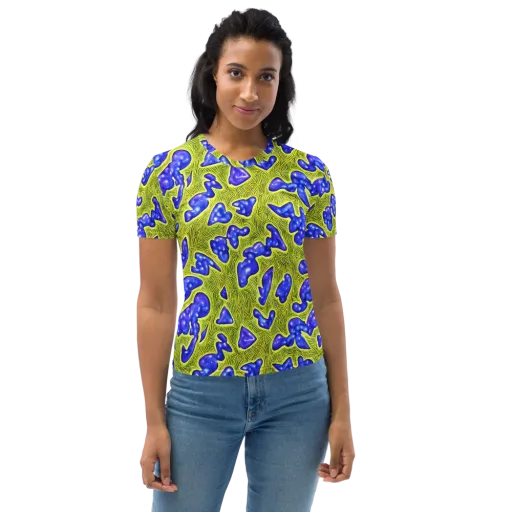Blue Matter on a Women's Crew Neck T-Shirt