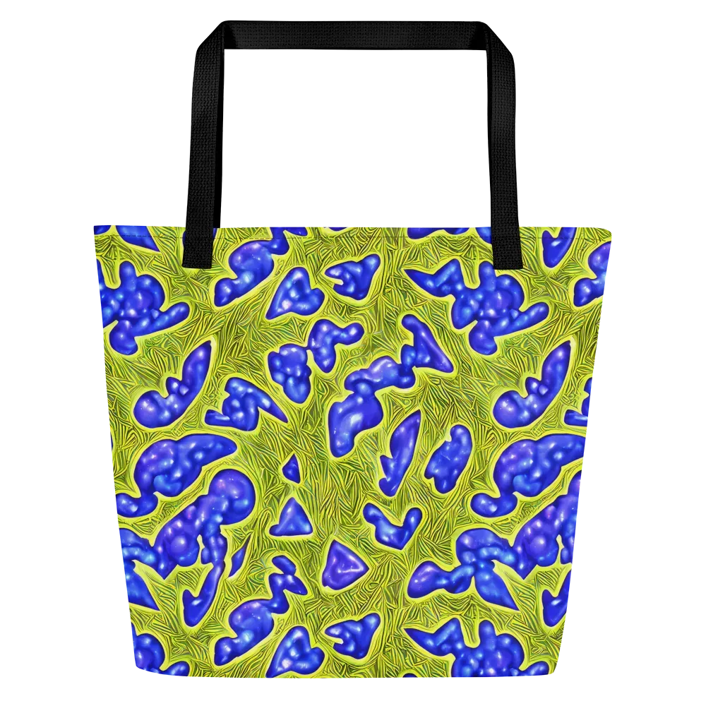 Blue Matter on Large Tote Bag W/ Pocket — Front
