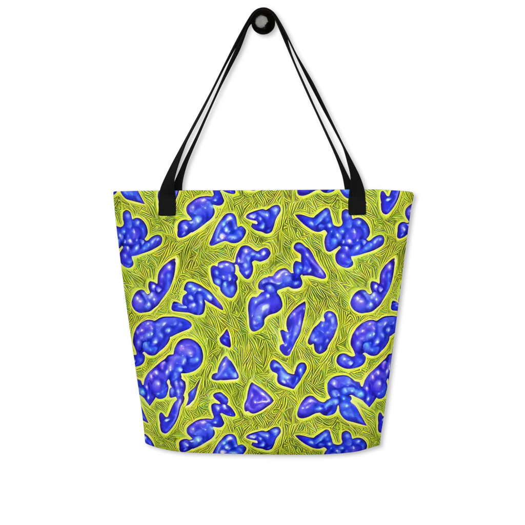 Blue Matter on Large Tote Bag W/ Pocket — Front