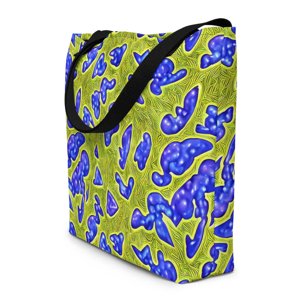 Blue Matter on Large Tote Bag W/ Pocket — Front