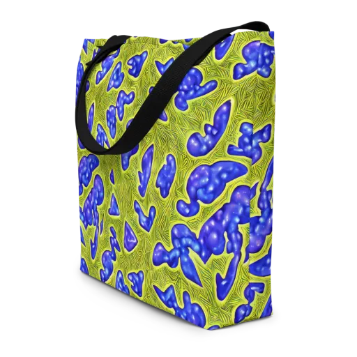 Blue Matter on a Large Tote Bag W/ Pocket