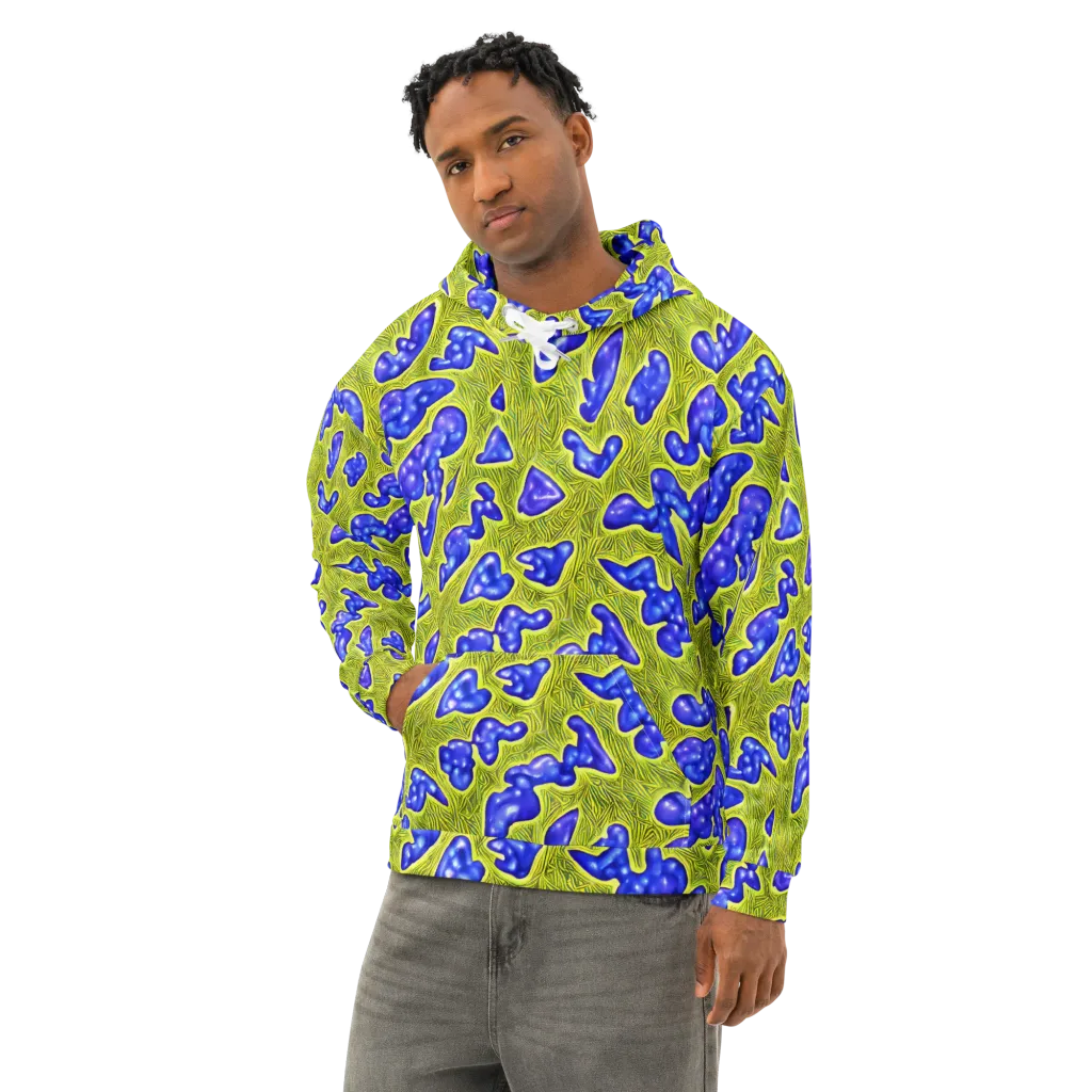 Blue Matter on Cotton Hoodie — Left Front