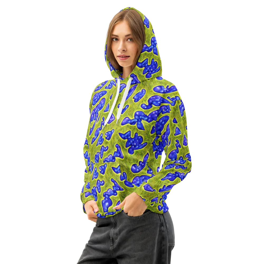 Blue Matter on Cotton Hoodie — Left Front