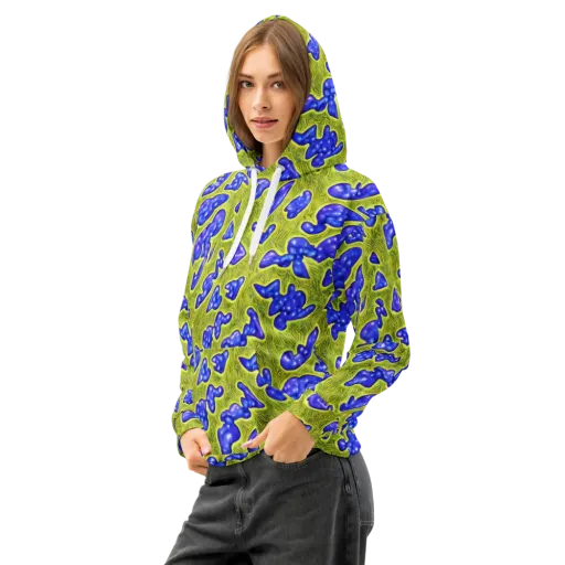 Blue Matter on a Cotton Hoodie
