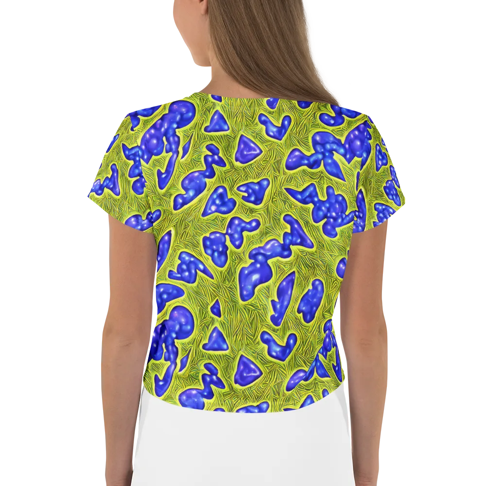 Blue Matter on Crop Tee — Back
