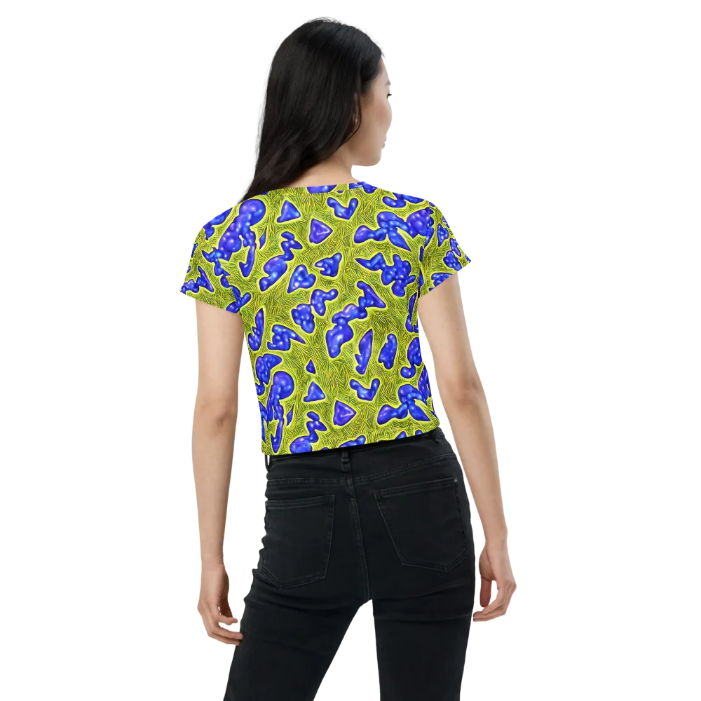 Blue Matter on Crop Tee — Back