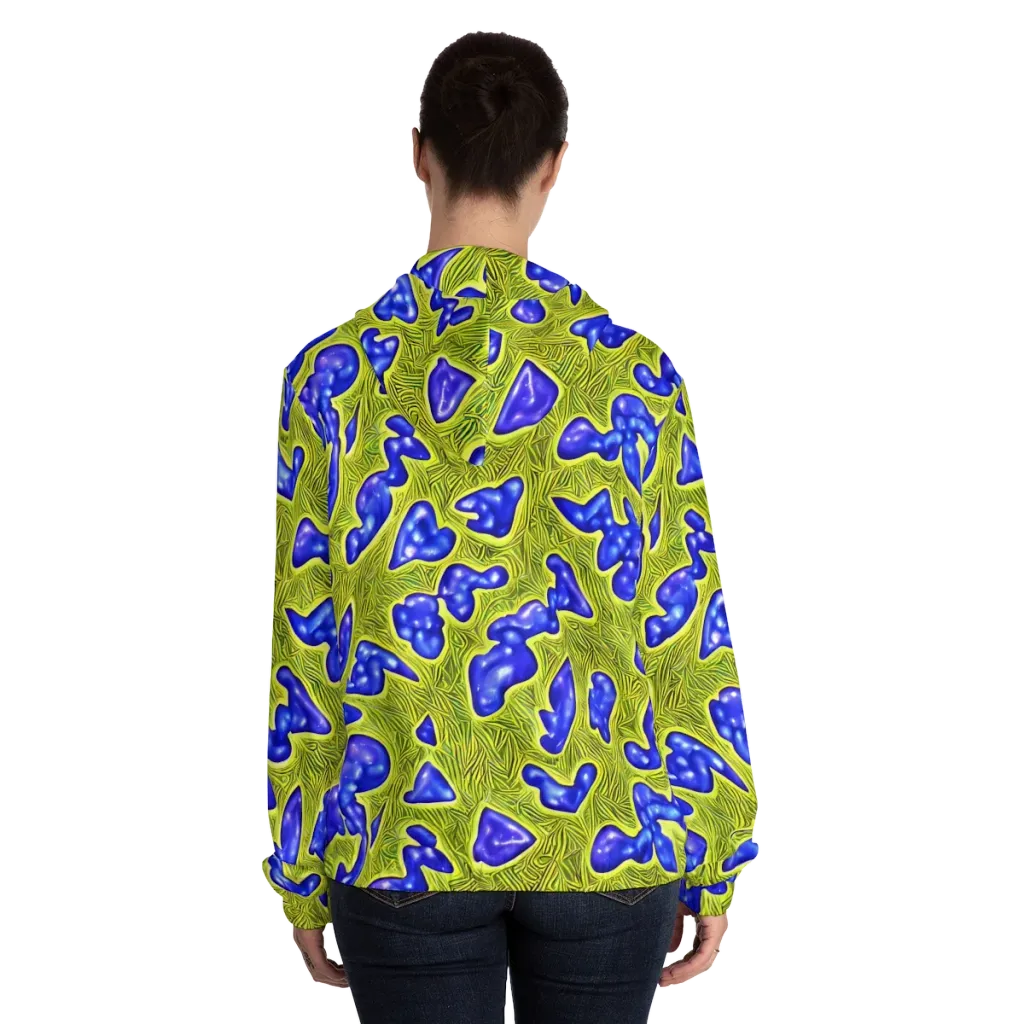 Blue Matter on Women's Full-Zip Hoodie — Back On Person
