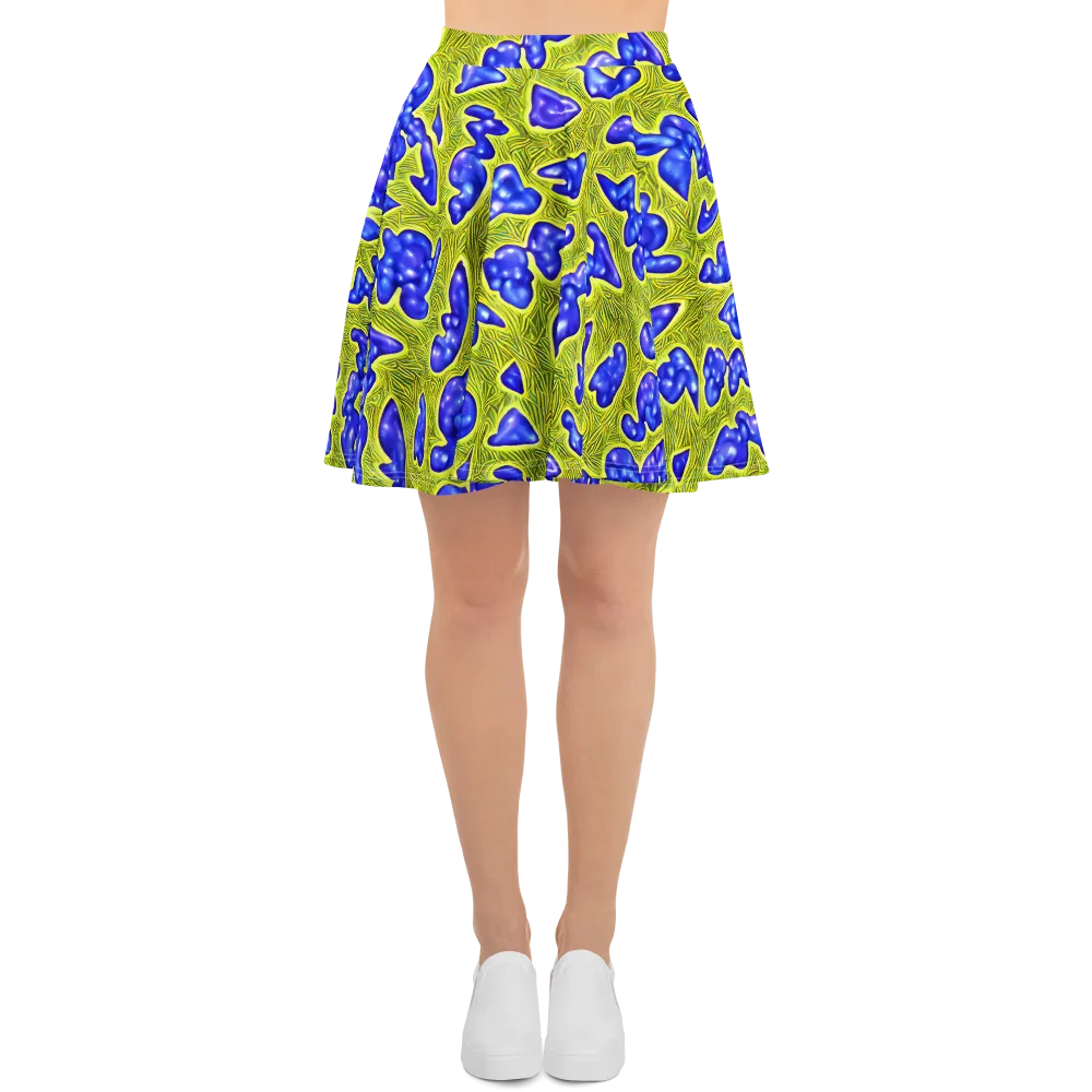 Blue Matter on Skater Skirt — Front