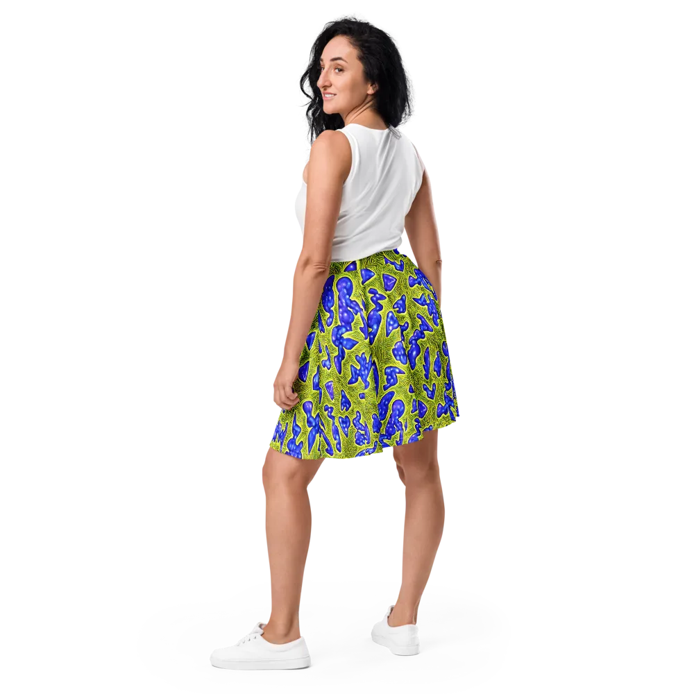 Blue Matter on Skater Skirt — Back