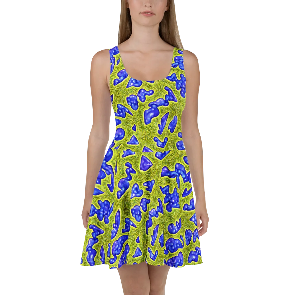Blue Matter on Skater Dress — Front
