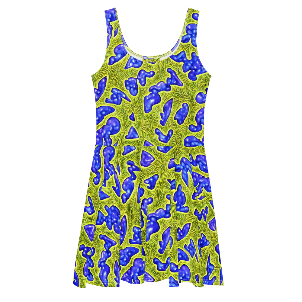Blue Matter on Skater Dress — Front