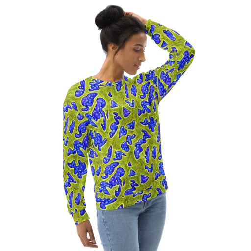 Blue Matter on a Sweatshirt