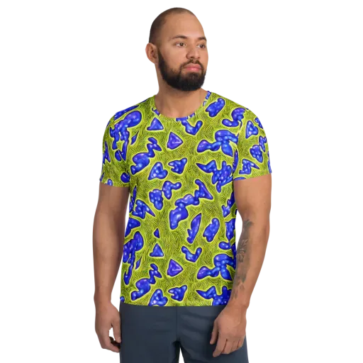 Blue Matter on a Men's Athletic T-Shirt