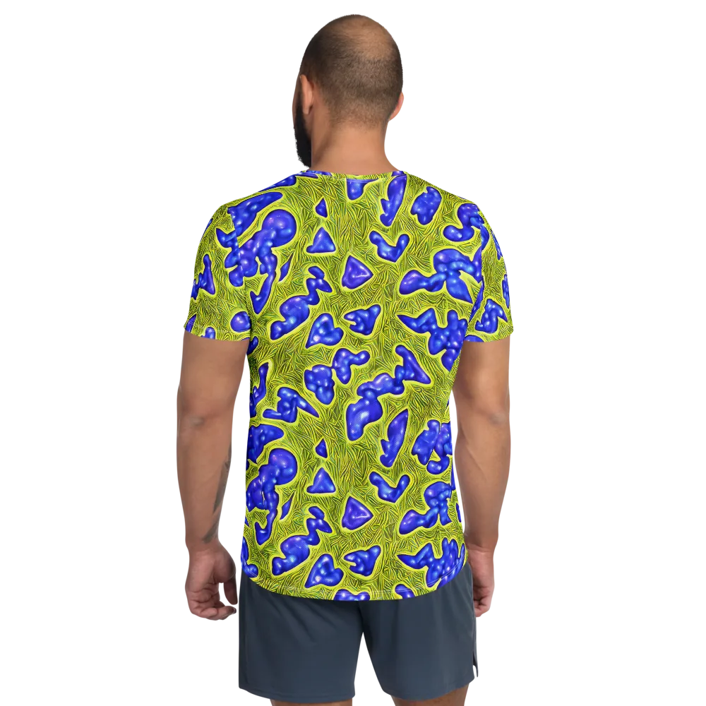 Blue Matter on Men's Athletic T-Shirt — Back