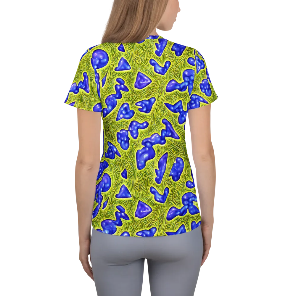 Blue Matter on Women's Athletic T-Shirt — Back