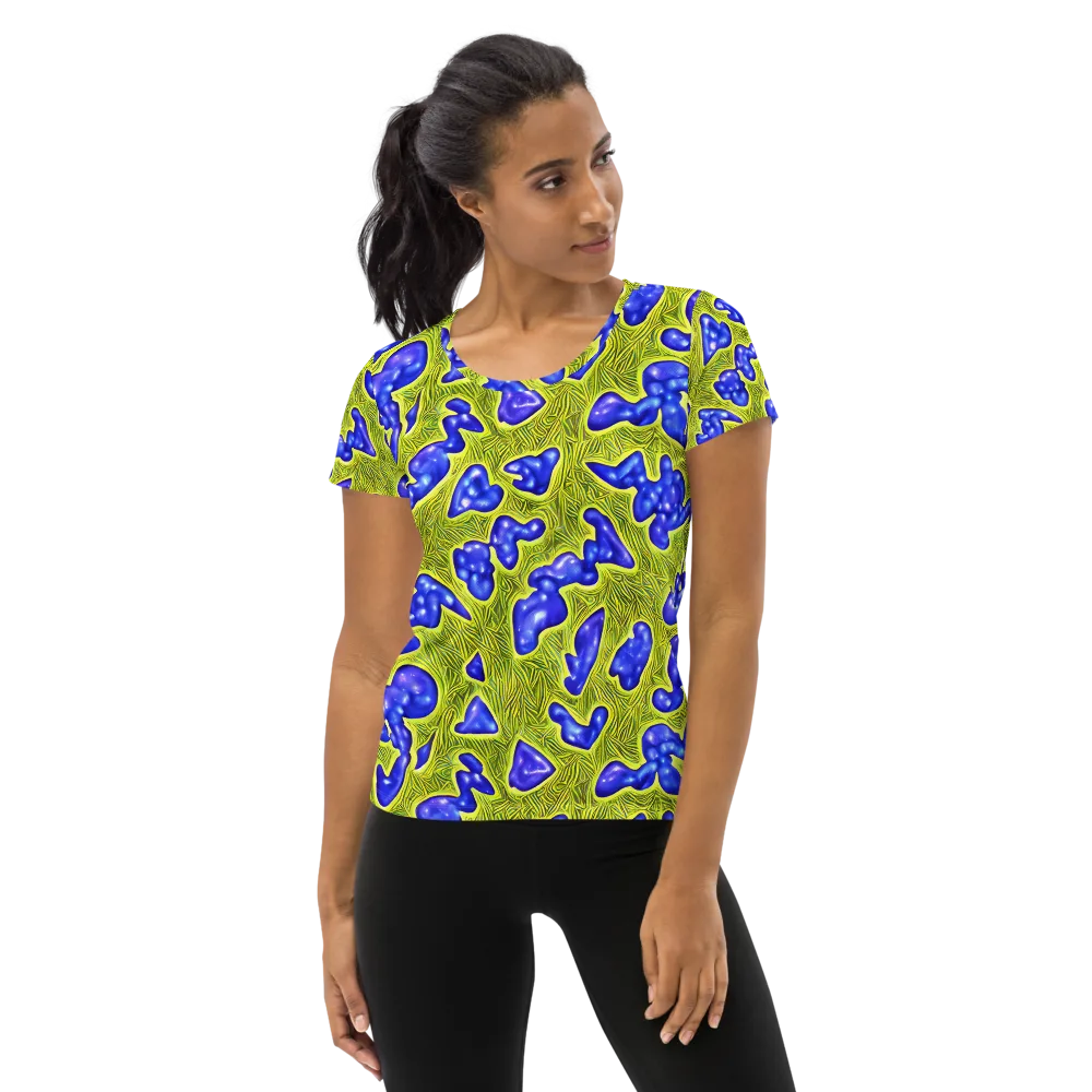 Blue Matter on Women's Athletic T-Shirt — Front