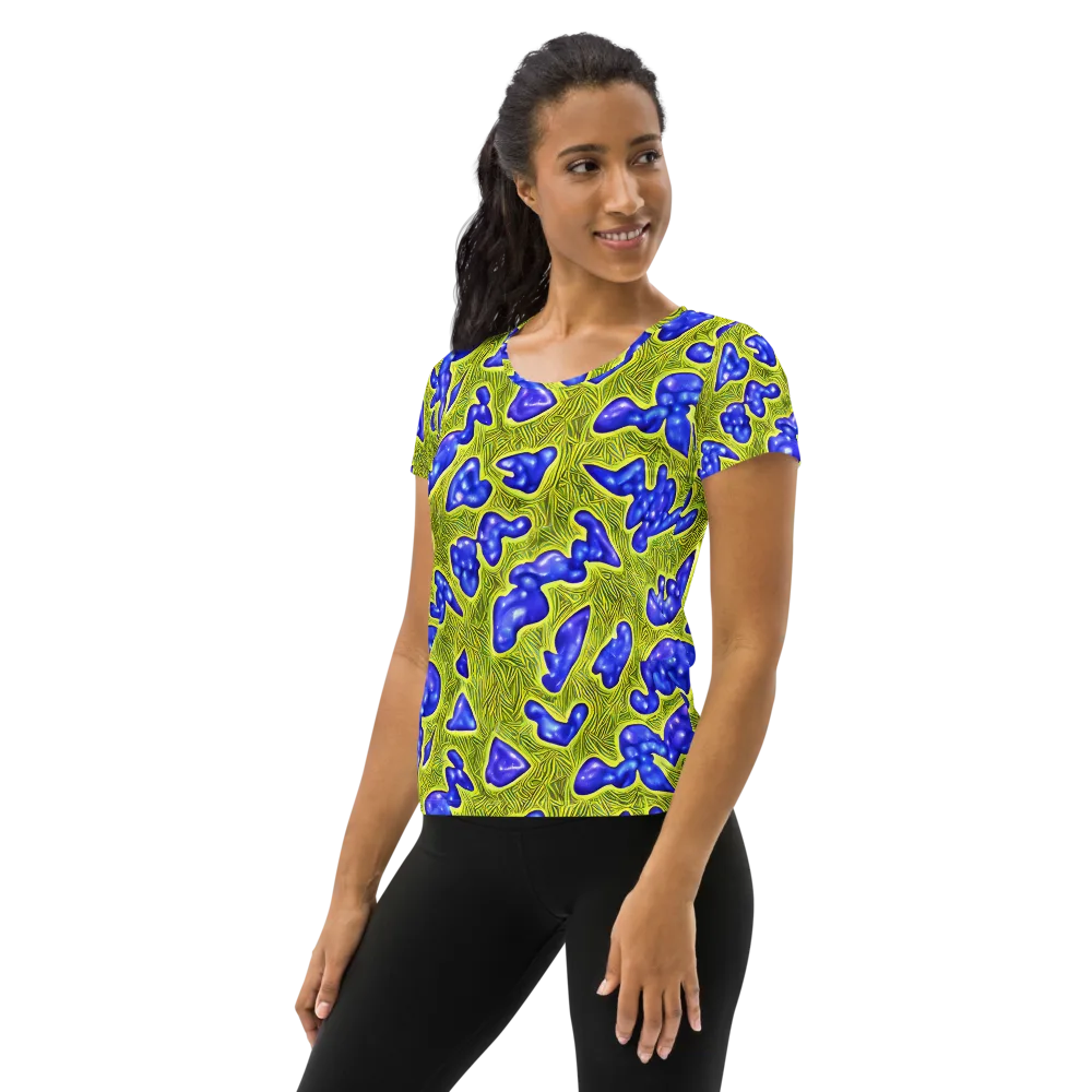 Blue Matter on Women's Athletic T-Shirt — Left