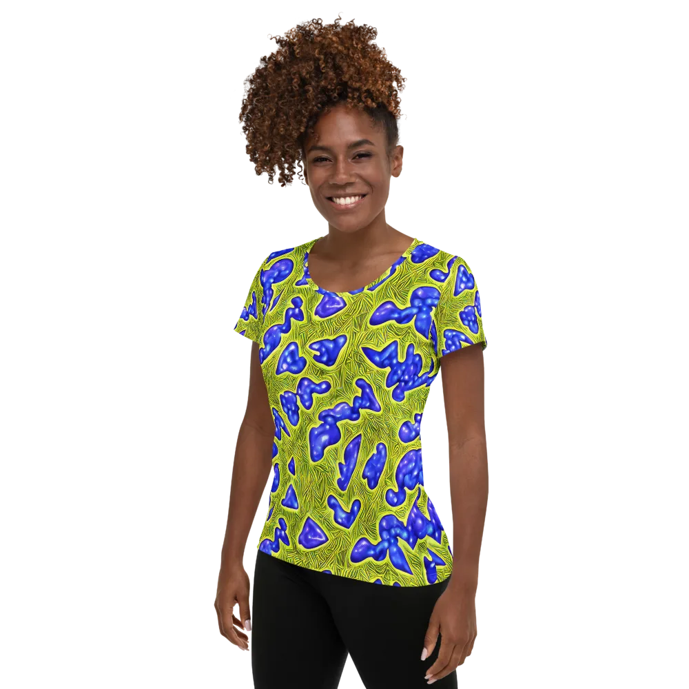 Blue Matter on Women's Athletic T-Shirt — Left