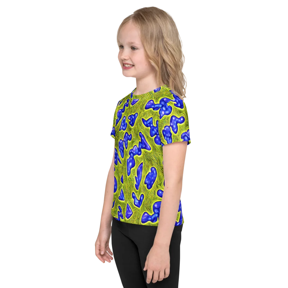 Blue Matter on Kids Crew Neck T-Shirt — Left