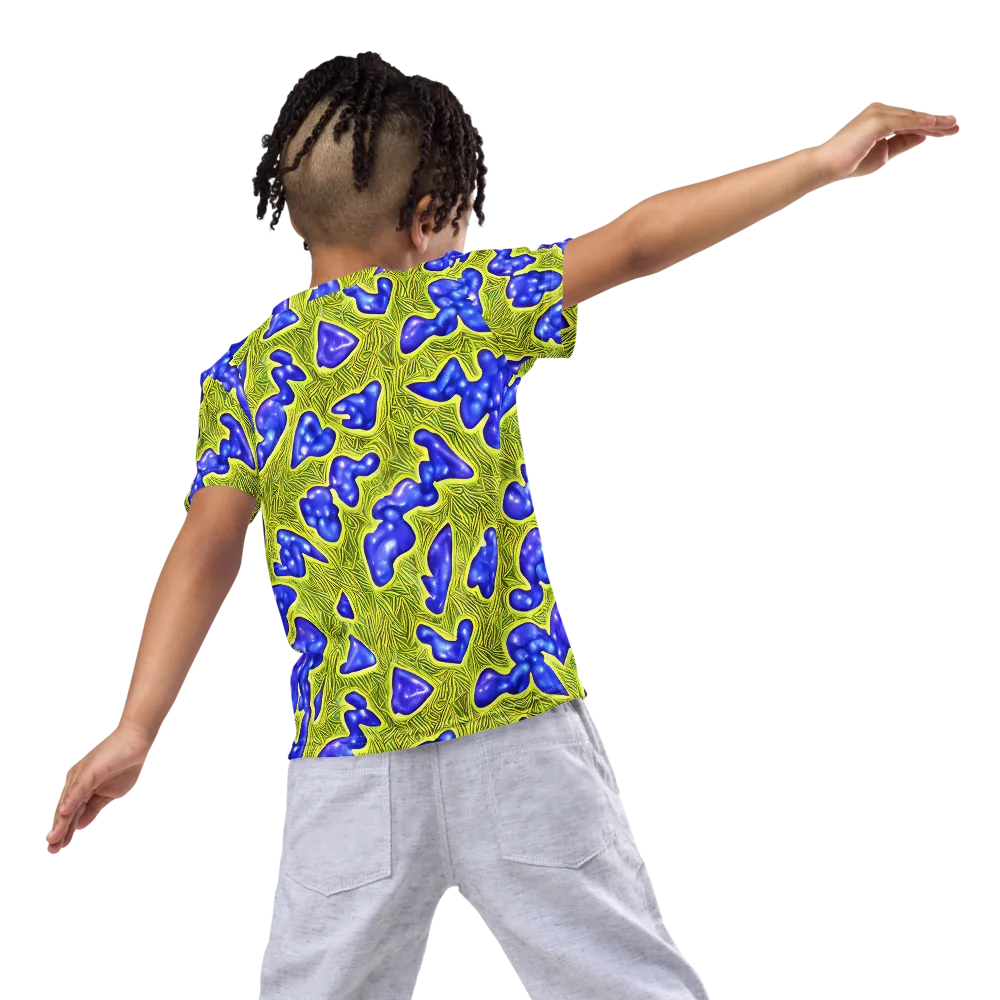 Blue Matter on Kids Crew Neck T-Shirt — Back