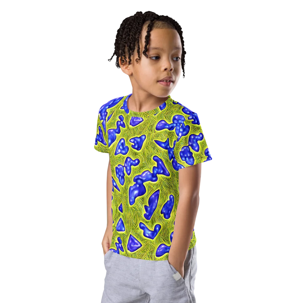Blue Matter on Kids Crew Neck T-Shirt — Left Front