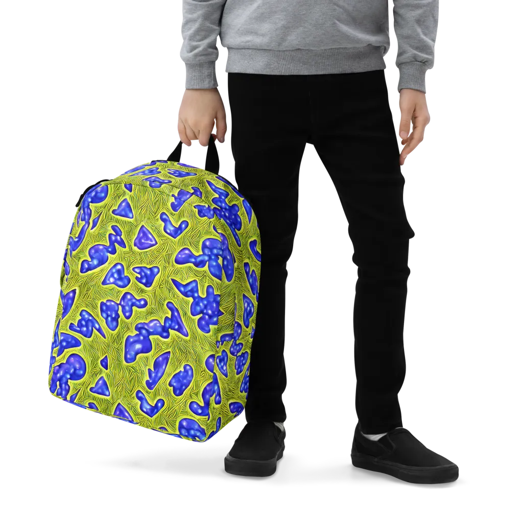 Blue Matter on Minimalist Backpack — Zoomed-in